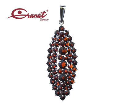 Czech garnet / 6470999 pendant - 1