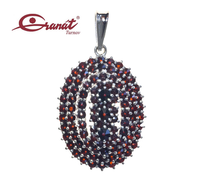 Czech garnet / 6471325 pendant