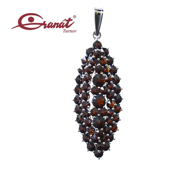 Czech garnet / 6470999 pendant - 2